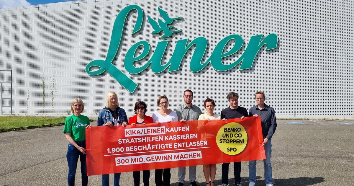 SpÖ Aktion Zur Schließung Der Leiner Filiale 1213